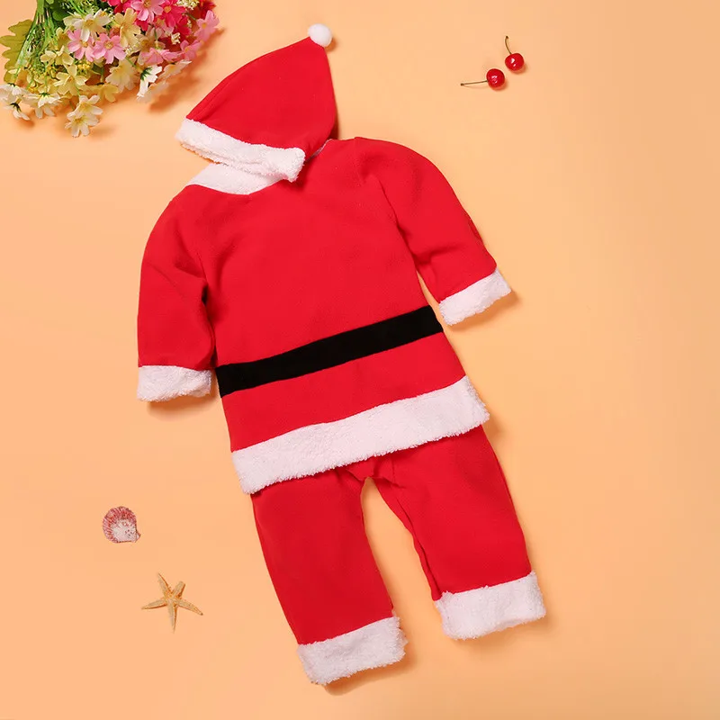 Рождественский подарок; коллекция года; популярный детский комбинезон с Санта Клаусом; детские комбинезоны; комбинезон для новорожденных мальчиков и девочек; Детский костюм; DR0048