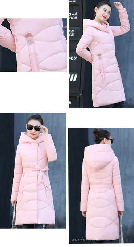  Medium Long Cotton Clothing Winter Jacket Women Slim Fit Female Jacket Redk Jacket Women parka Winter Woman Coats 2018 M -2XL (32)