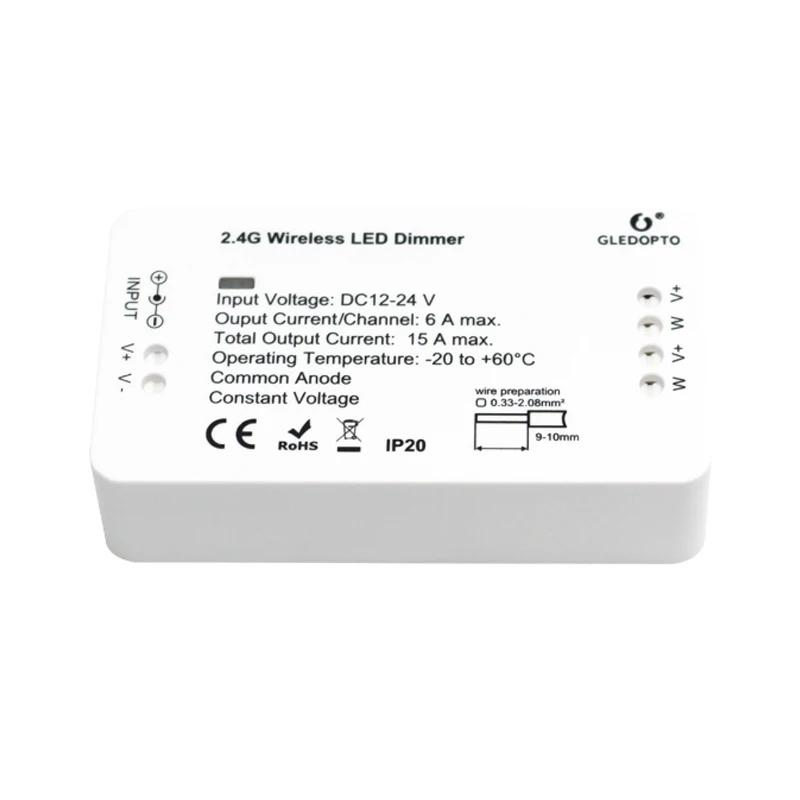 WASEDA ZIGBEE brug Led Controller RGB CCT dimmer strip Controller DC12/24 V comptible met amazon echo plus tint zll standaard