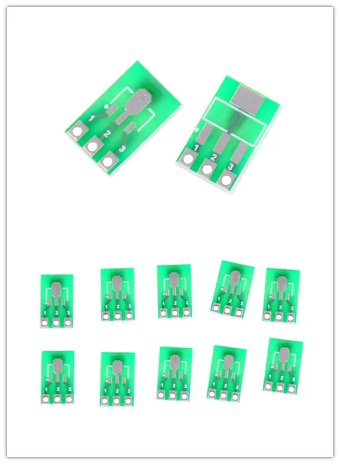 10pcs SOT223 To DIP SIP3 Converter Double-Side SMD PCB Board DIY Adapter