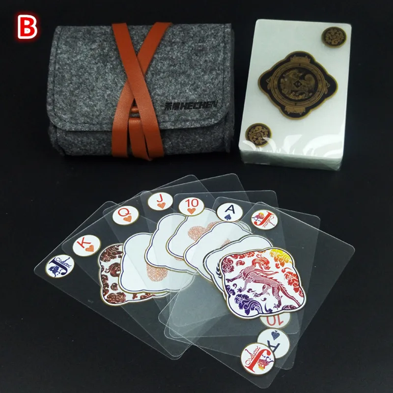 

New product of foreign trade, transparent crystal, plastic playing cards, PVC plastic playing cards, waterproof