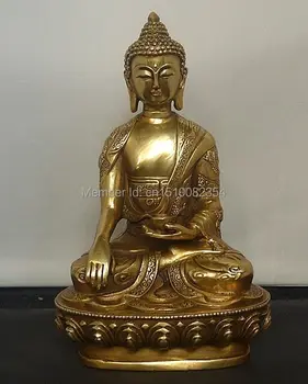 

Tibet Tibetan Buddhis shakyamuni bronze buddha statue