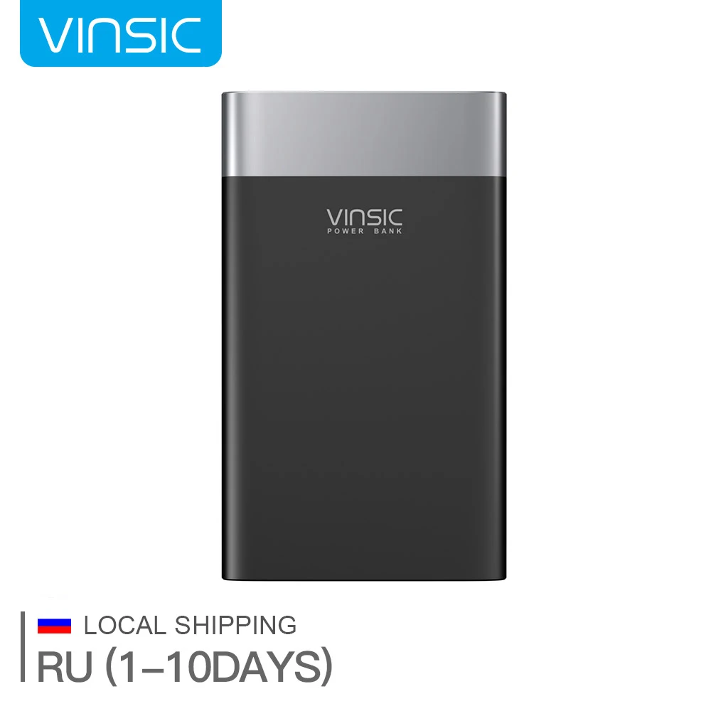imágenes para QC3.0 Vinsic 20000 mAh Banco de la Energía de Dos Vías de Carga Rápida 3.0 Tipo-c Tres USB Cargador de Batería Externo Led para iOS Android imágenes para QC3.0 Vinsic 20000 mAh Banco de la Energía de Dos Vías de Carga Rápida 3.0 Tipo-c Tres USB Cargador de Batería Externo Led para iOS Android