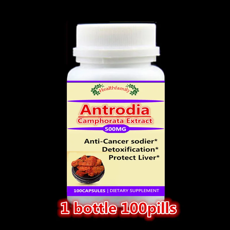 Powerful Anti-cancer,Antrodia Cinnamomea Extract with Polysaccharide,Protect liver Detoxification,100pcs/bottle 100pcs bottle ahcc supplement powerful supports immune health liver function maintains natural killer cell activity
