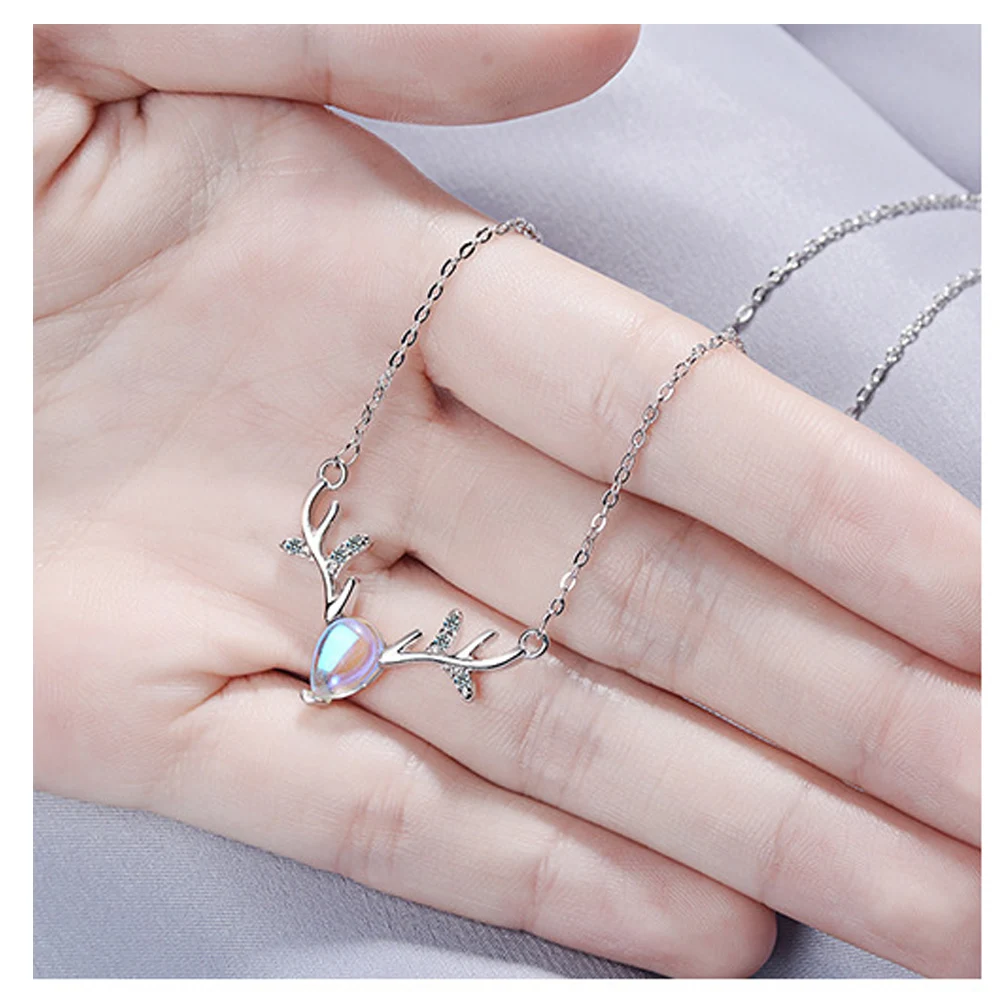 moonstone elk chokers necklaces (2)