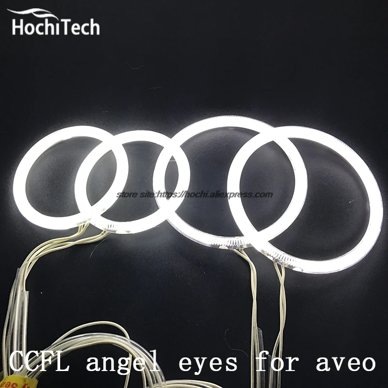 HochiTech белый 6000K CCFL головной светильник Halo Angel Demon Eyes Kit светильник angel eyes для Chevrolet Sonic T300 2011 2012 2013