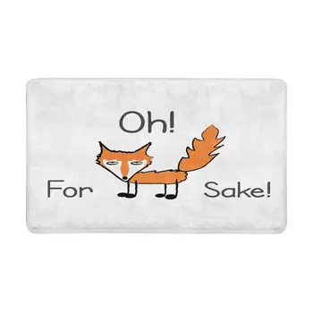 

Funny Quote for Fox Sake Indoor Doormat Non Slip Front Entrance Door Mat Rug