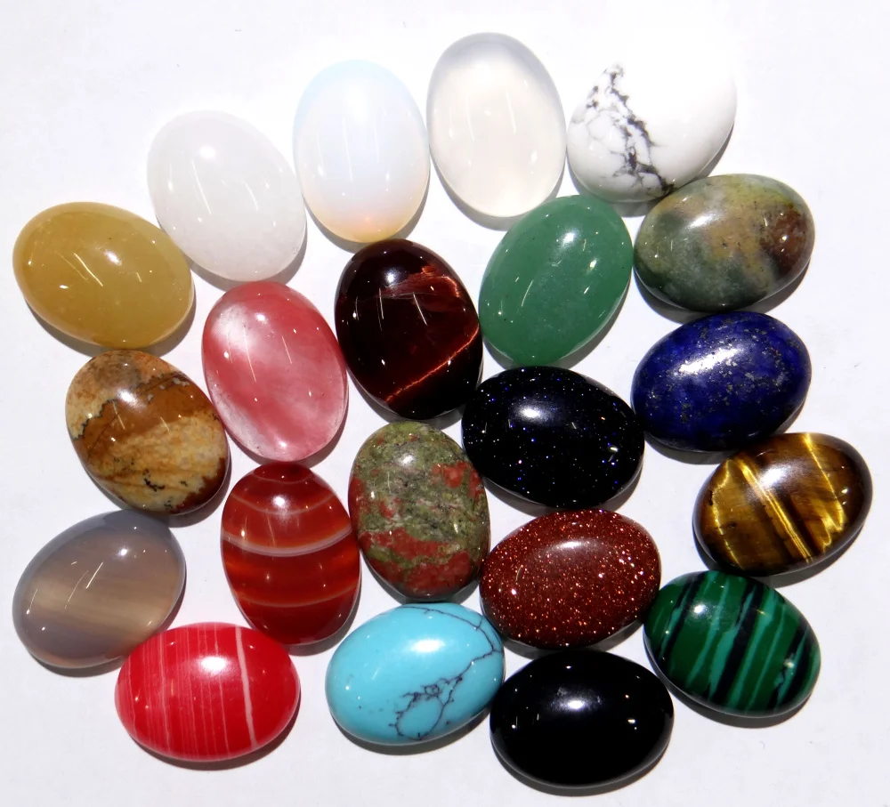

Wholesale Fashion Hot Selling Top Quality Natural Stone Oval Cabochon 12x16mm Stone Bead 50pcs/lot