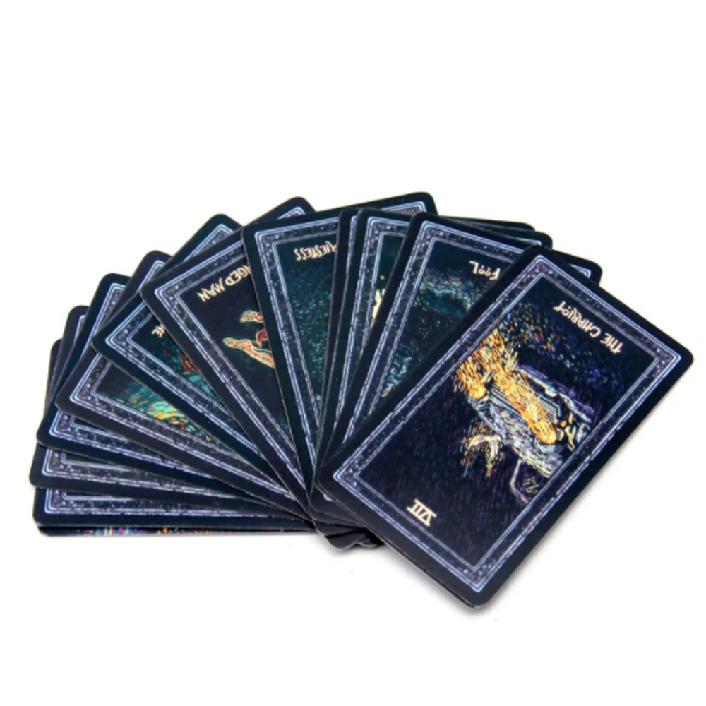 Prisma Visions tarot deck английская версия серебряное гадание игральные карты, настольные игры для магии the gathering 78-card