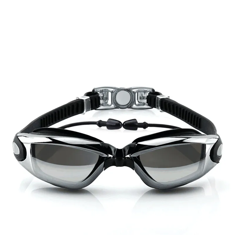 Gafas de natación Gafas de Buceo Gafas de Natacion Hombre niños Eyewear Con El Caso de Silicona Anti-Niebla UV HD Mujeres Hombres Natación Piscina