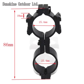 

Hunting 25.4mm Picatinny Scope Mount 8 figure dual rings mount