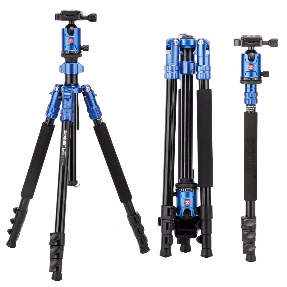  Zomei Aluminium Camera Tripod 63 Inch with Ball Head Quick Release Plate DSLR Travel Tripod for SLR