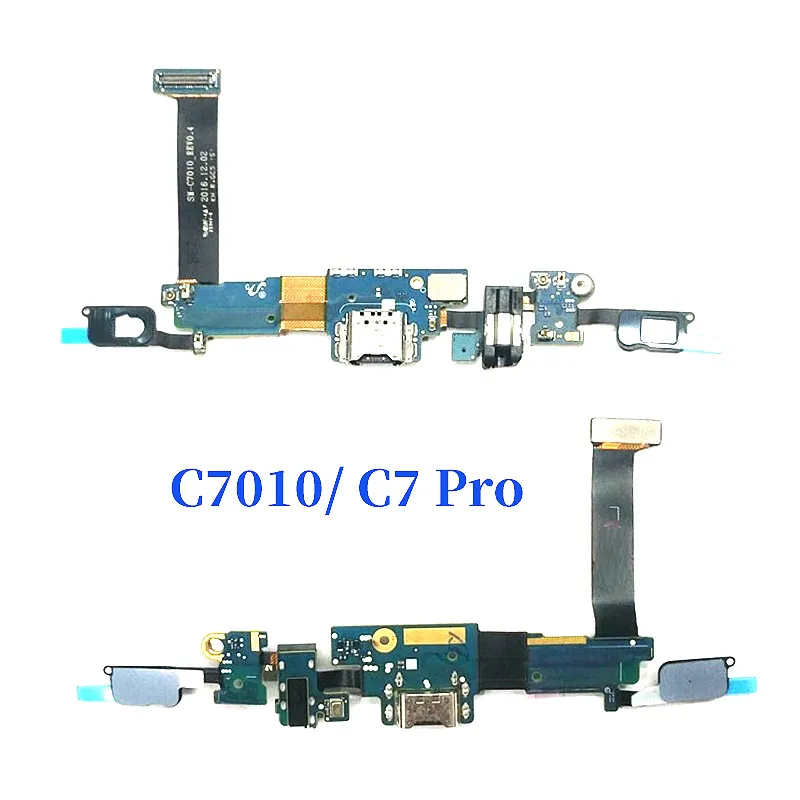 Оригинальная usb-зарядка док Зарядное устройство Порты и разъёмы Соединительный микрофон наушников гибкий кабель для Samsung Galaxy C7 C7000 C7 pro