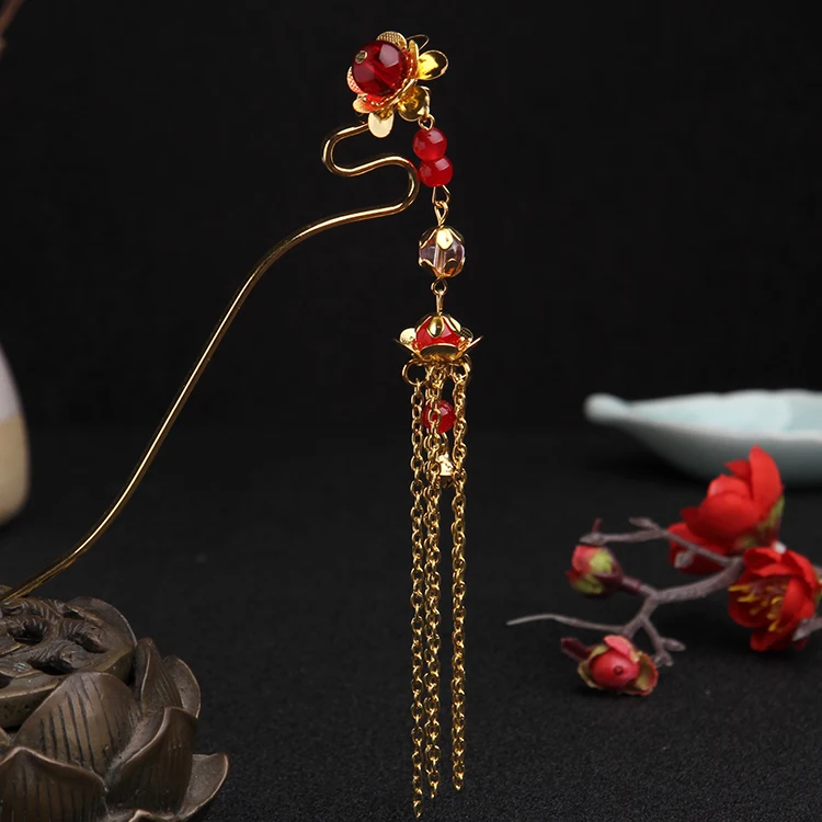 

Classical Chinese clothes Chinese style vintage tiara tassel, step hair ancient style bridal show hair accessories