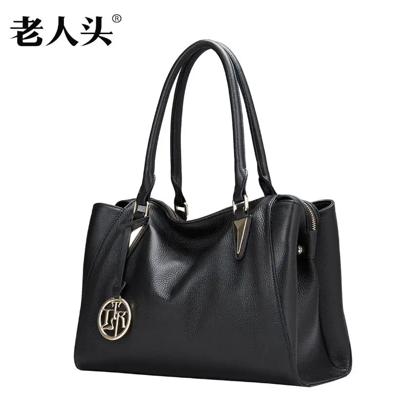 

LAORENTOU New women leather bag famous brands fashion Casual Boston bag women leather handbags shoulder bag