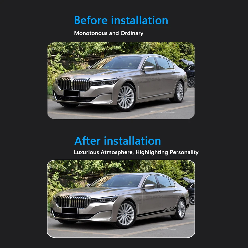 Автомобильные креативные наклейки с обеих сторон для BWM E90 E91 E92 E93 M3 E60 E61 F10 F07 M5 E63 E64