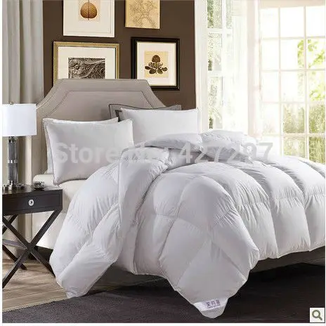 Новое постельное белье стеганое одеяло из утиного пуха Doona комфортное одеяло King 430GSM или сделать любой размер- квадратная сетка