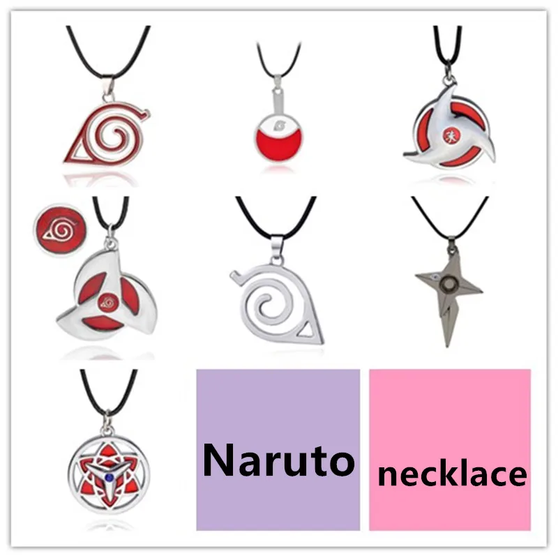 

7 Styles Anime Naruto Kakashi Uzumaki Akatsuki Cosplay Necklaces For Women 19058