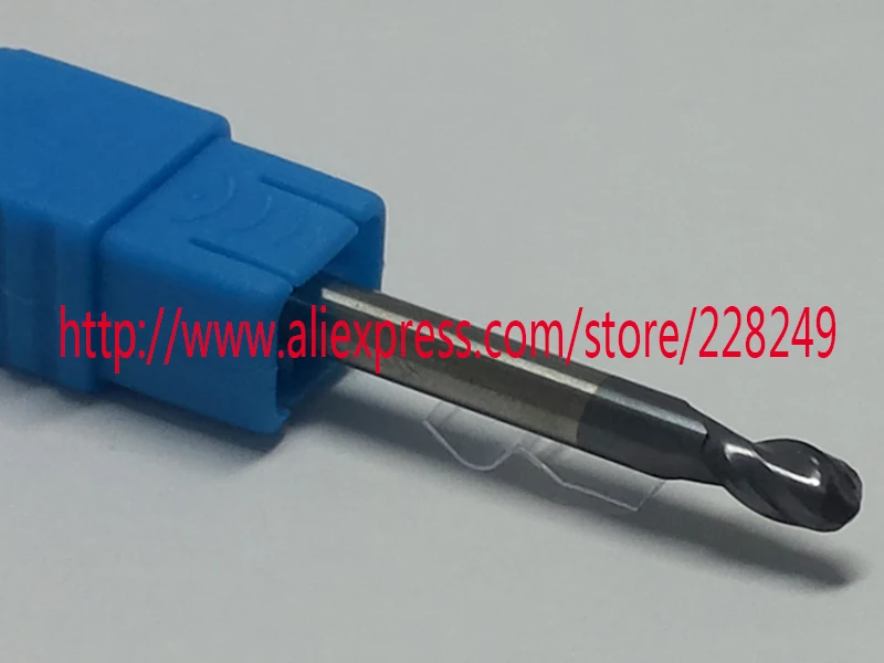 1pc R2.5*10*D6*50L-HRC45 2 Flutes Tungsten solid carbide Coated Ball Nose End Mills CNC milling cutters | Инструменты