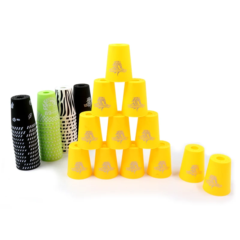 

12pcs/set Sport Flying Cup Speed cups Rapid UFO Cups Six Colours Cups Stacking Hand Speed Training Sport Game Christmas Gift