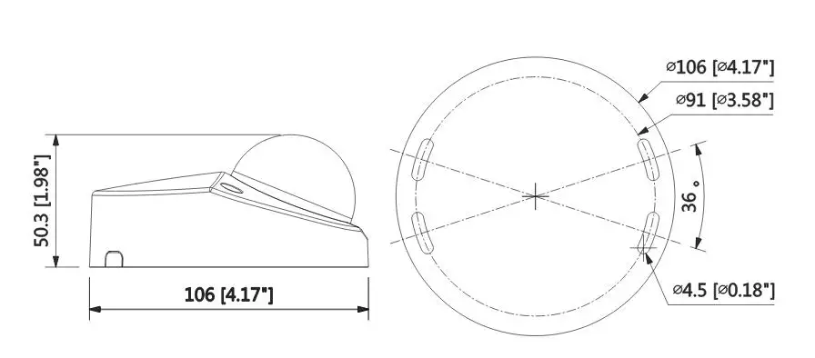 IPC-HDBW4431F-AS Dimension