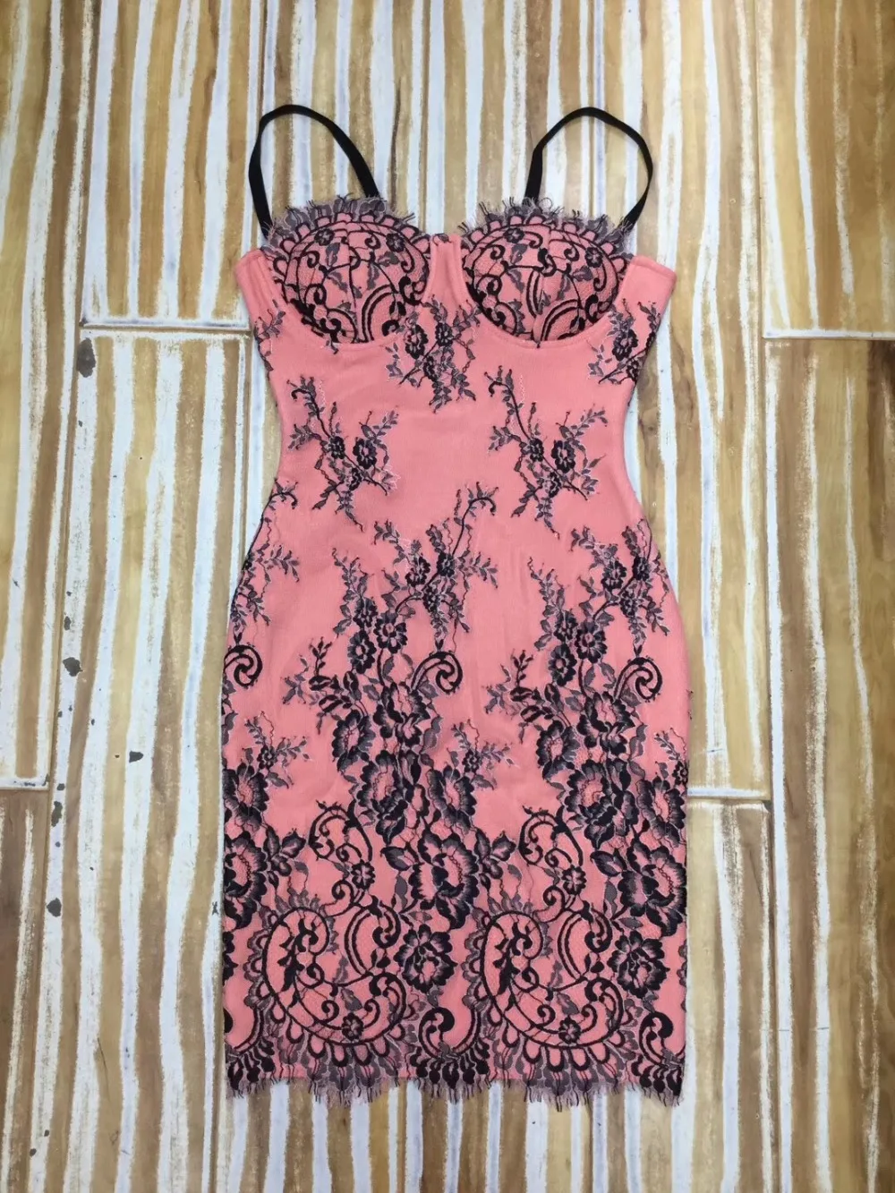 Robe Femme, Розовое Кружевное летнее платье, сексуальное платье на бретельках, бандаж с v-образным вырезом, Vestidos, женские вечерние платья знаменитостей