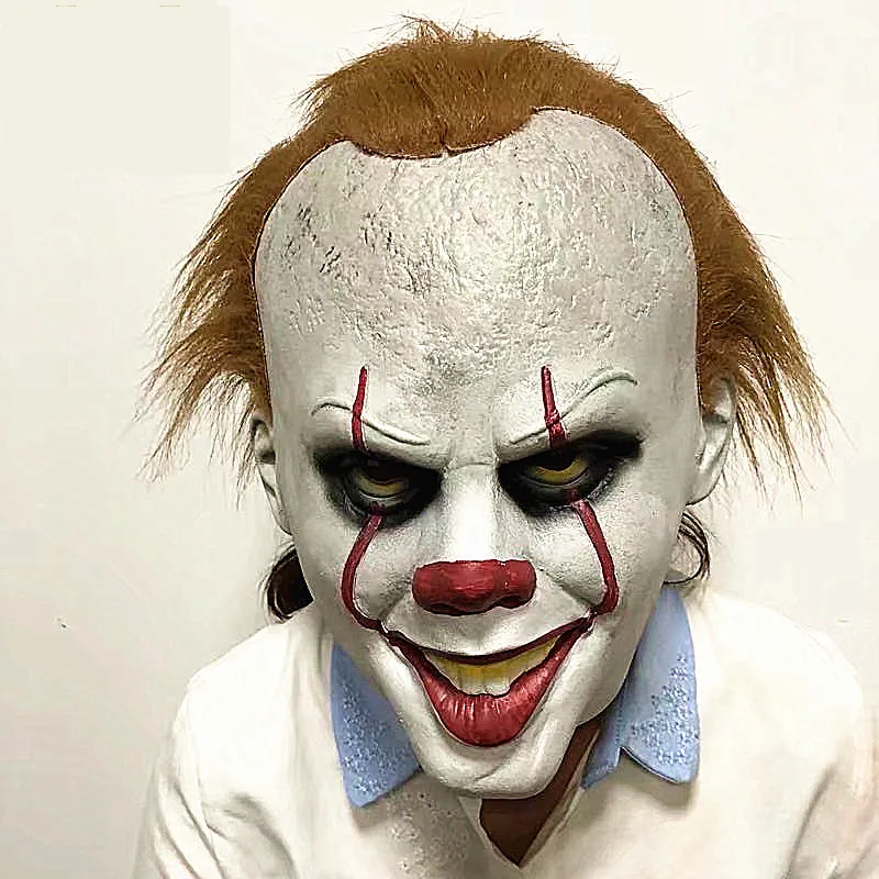

Halloween Masquerade Masks Movie Clown Back Soul Cos Head Cover Crazy Rubber Masks Creepy Party Mask Halloween Costume A8A55