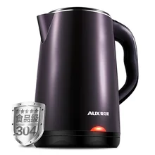 220 В бытовой 1.8L Электрический чайник высокое качество Нержавеющая сталь внутренняя для Чай Кофе быстрый нагрев с автоматического выключения Функция ЕС /AU/