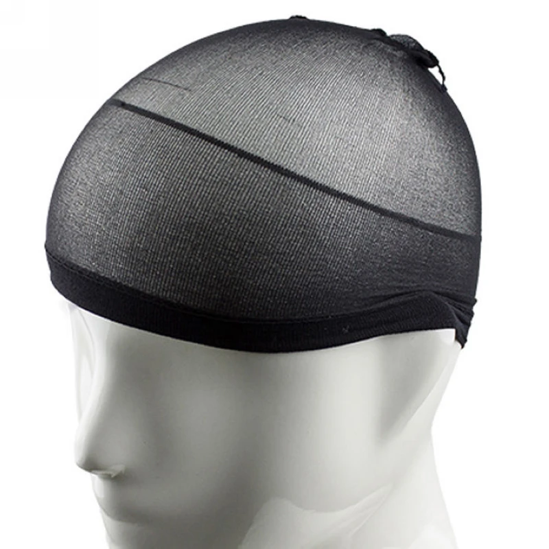 Mayitr 2pcs Unisex Stretchable Elastic Stocking Wig Cap 2 Colors Professional Mesh Hair Wig Net For Hairnet