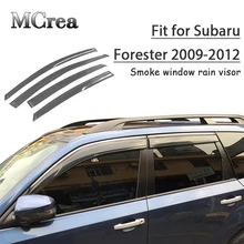 MCrea 4 шт. автомобильный Стайлинг Дымовое окно Защита от солнца и дождя козырьки для Subaru Forester 2009 2010 2011 2012 аксессуары