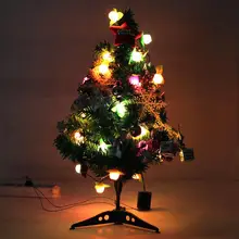 Рождественские украшения 60 см светящаяся Настольная мини Рождественская елка Рождественские украшения принадлежности Рождественская елка маленькая сосна