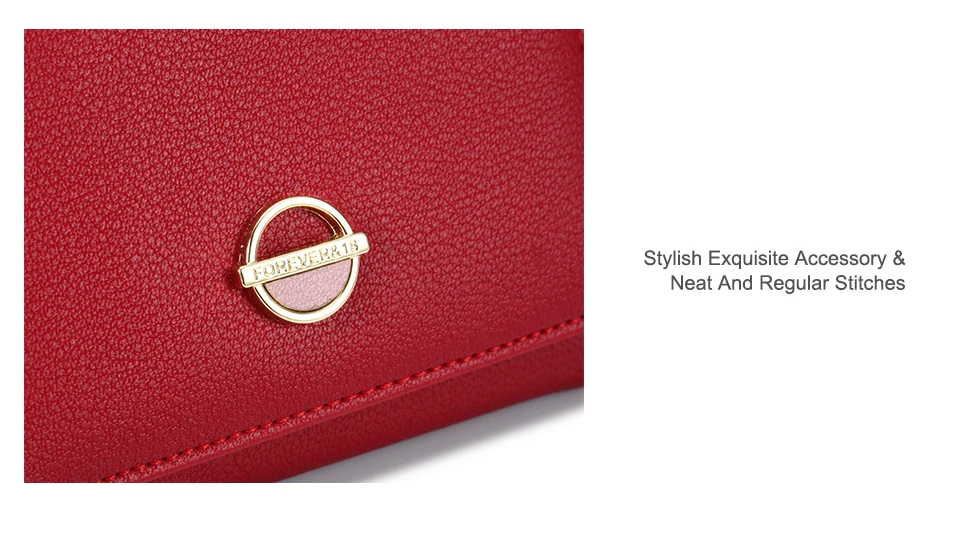 Jamarna Women Wallets Coin Purse Women Wallets Brand Design High Quality PU Leather Wallet Female Purse Red Clip Slim Wallet_15