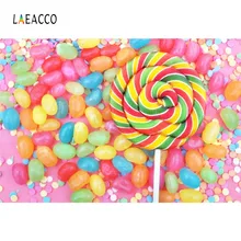 Laeacco Baby Colorful Candy Lolipop Newborn Portrait Photography Backgrounds Customized Photographic Backdrops For Photo Studio kate newborn baby backdrops colorful chocolate beans photo sweet candy for children large size seamless photo