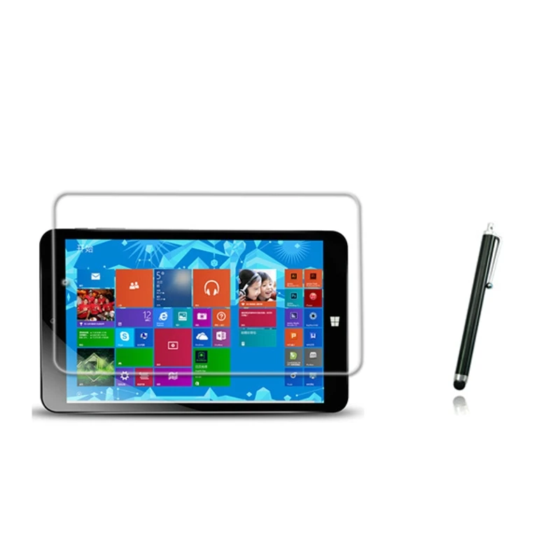 1x films + Clean cloth Stylus Clear LCD Screen Protector Protective Film Guards For Chuwi Vi8 Win8.1 Tablet 8&quot 8.0 inch | Компьютеры и