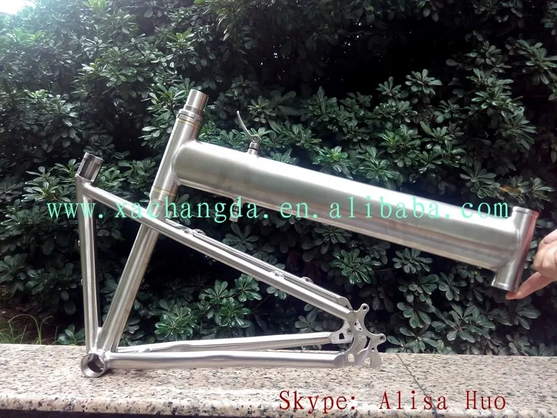 Top titanium folding bike frame 26er titanium mountain bike frame 29er titanium folding bike frame 11