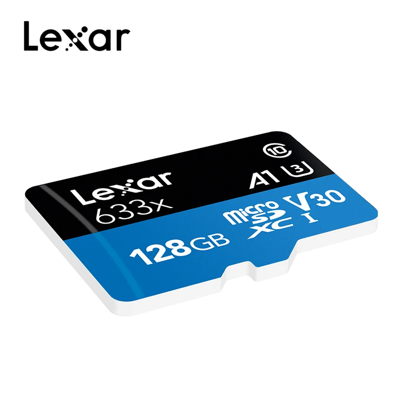 Оригинал Lexar 32 ГБ micro sd карта 64 Гб carte класс 10 633x128 TF флэш памяти 256 512 mecard Micro A1 A2|Карты
