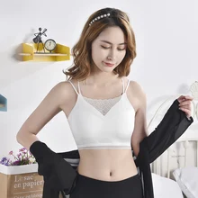 Для женщин перекрещивающиеся на спине лямки кружева бесшовный топ нижнее белье с подкладками жилет топы сексуальный топ с кружевом нижнее бельё для девочек сетка Фитнес Топы