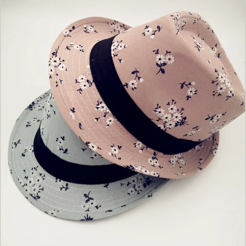 Новые шляпы на весну-лето для женщин Цветочные джазовые Панамы шляпа Chapeu Feminino солнцезащитный козырек пляжная шляпа