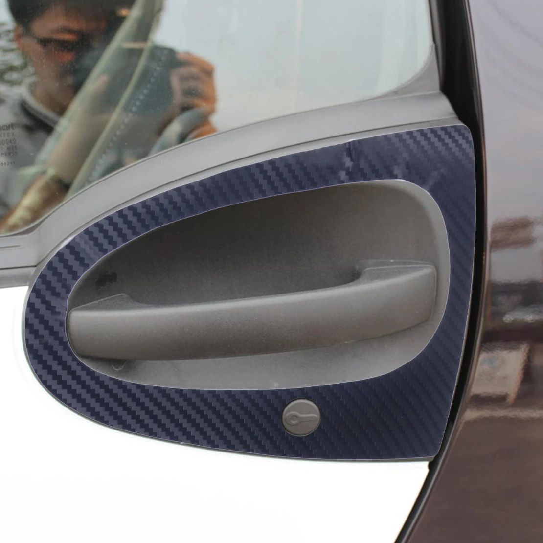 DWCX 2 шт. ручка двери для домашних животных 3D наклейка накладка подходит Smart Fortwo 451