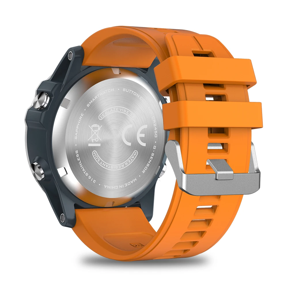 Умные часы Zeblaze VIBE 3S многобудильники с измерением расстояния водонепроницаемые