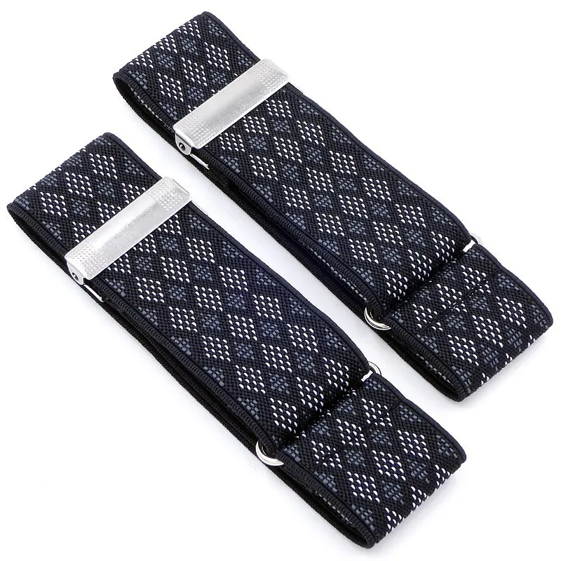 1 Pair Men Women Shirt Sleeve Holders Adjustable Armband Elasticated Sleeve Garters Accessories Business Fashion Sleeve Cuffs