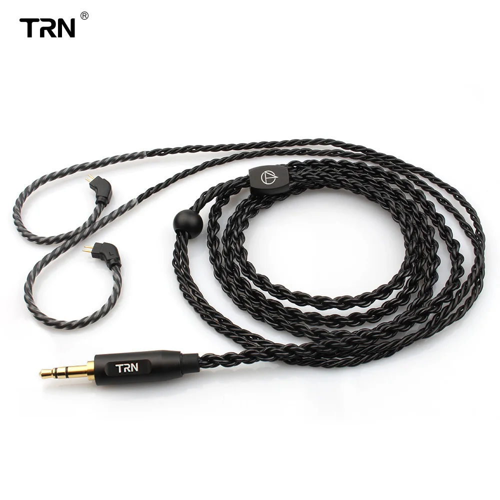 TRN 3,5 мм MMCX/2Pin разъем 6 ядро высокой чистоты медный кабель для KZAS10 ZS10 AS06 CCAC10 NICEHCK M6 TFZ TRN V90/X6/V30/V80/IM2