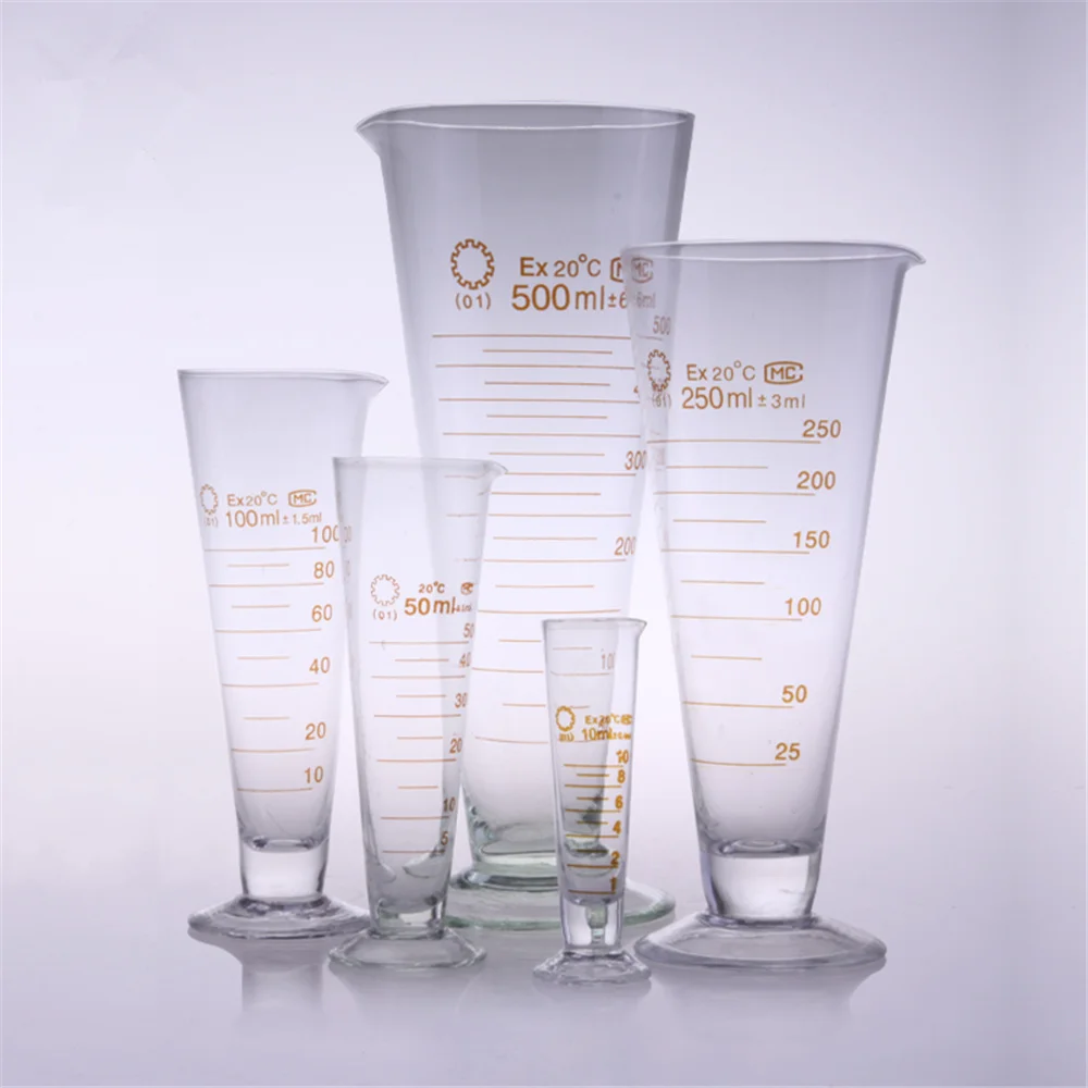High quality Laboratory 20ml Measuring cylinder with Scale Taper Glass