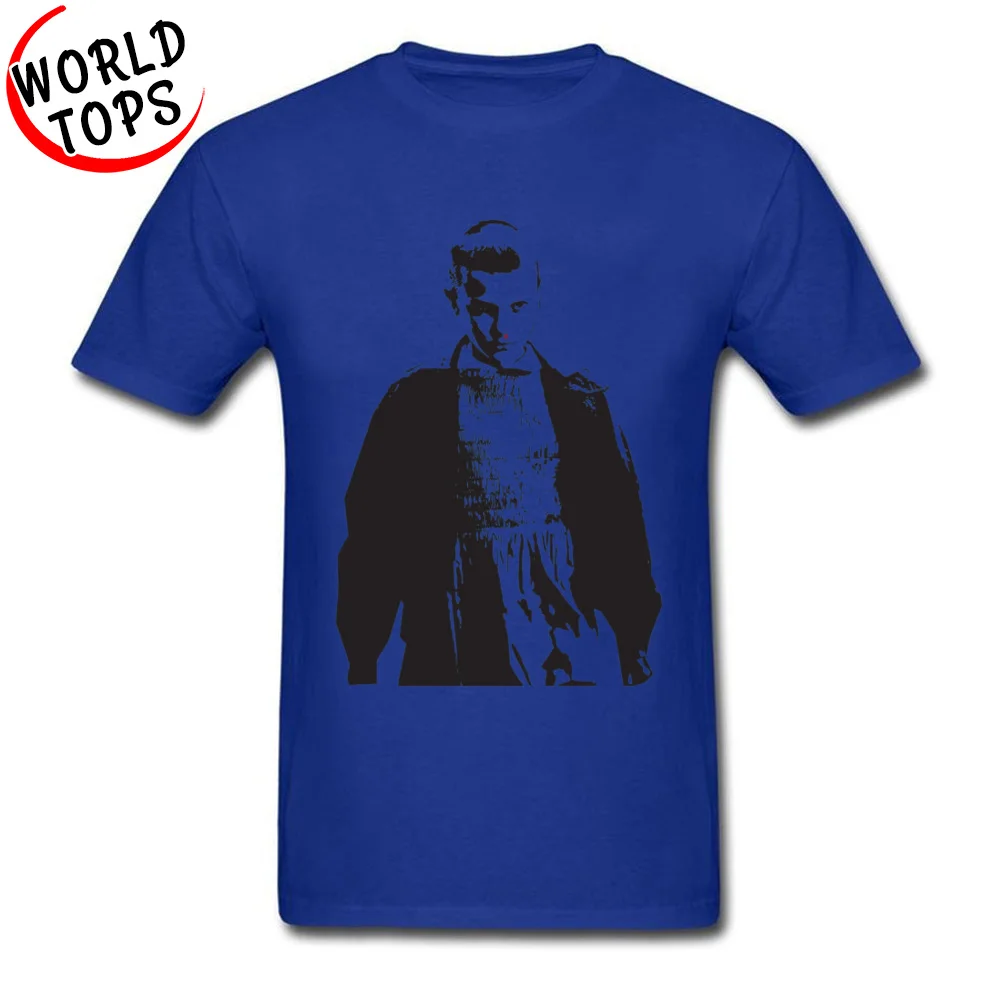 Europe Short Sleeve Tops & Tees April FOOL DAY O-Neck Pure Cotton Men T-shirts Eleven A Europe T Shirts Retro Free Shipping Eleven A blue