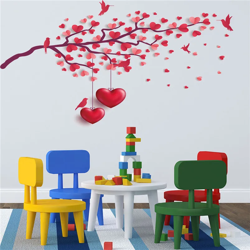 Stickers Muraux 3D Mobile Creative Wall Stickers For Kids Rooms Home Decor Kitchen Window Adesivo De Parede 30FY2001