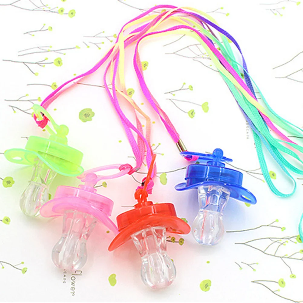 

Party Bar Fun Toy Survival Kit Colourful Light Pacifier Rave Glow Stick Nipple
