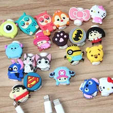 Kawaii 10pcs/lot Cartoon Usb Cable Protector Anti Breaking Protective Sleeve For Charging Cable Earphone Line