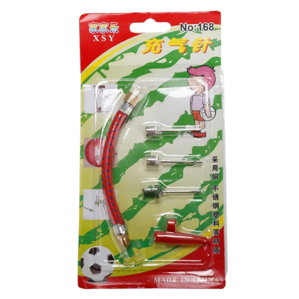 

1 Set Inflating Needle Kits Needle Hose Sports Ball Basketball Football Volleyball Bike Tire Tube Inflator Kit Air Pump Tool New
