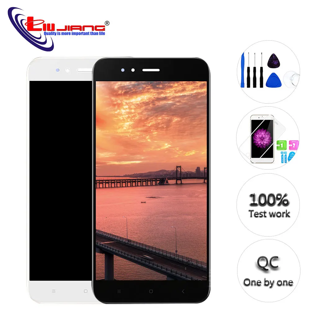Beste Kwaliteit Voor Xiao mi mi A1 mi 5X lcd touch SCREEN Hoge Vergadering Panel Vervanging Reparatie Onderdelen Nieuwe Digitizer screen