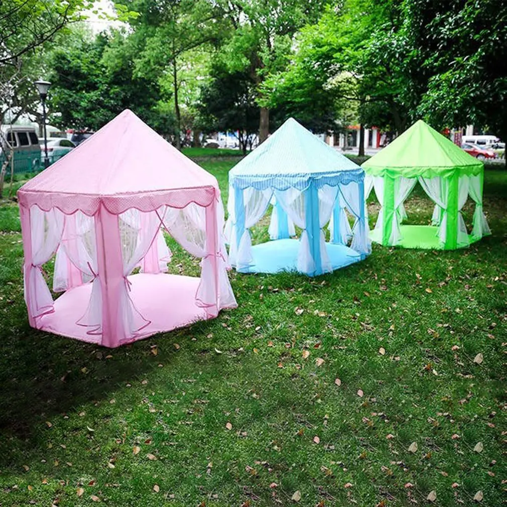 

Portable Kids Toys Tent Play Ball Pool Princess Girl's Castle Play House Children Small House Folding Playtent Baby Beach Tent